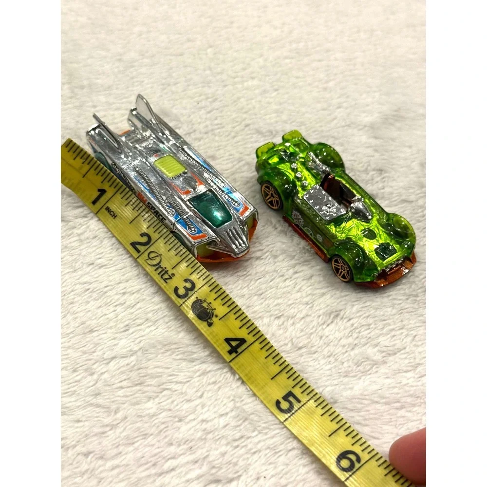 Hot‎ Wheels HW Space Fueler Chrome & Monteracer Translucent Green Diecast Lot